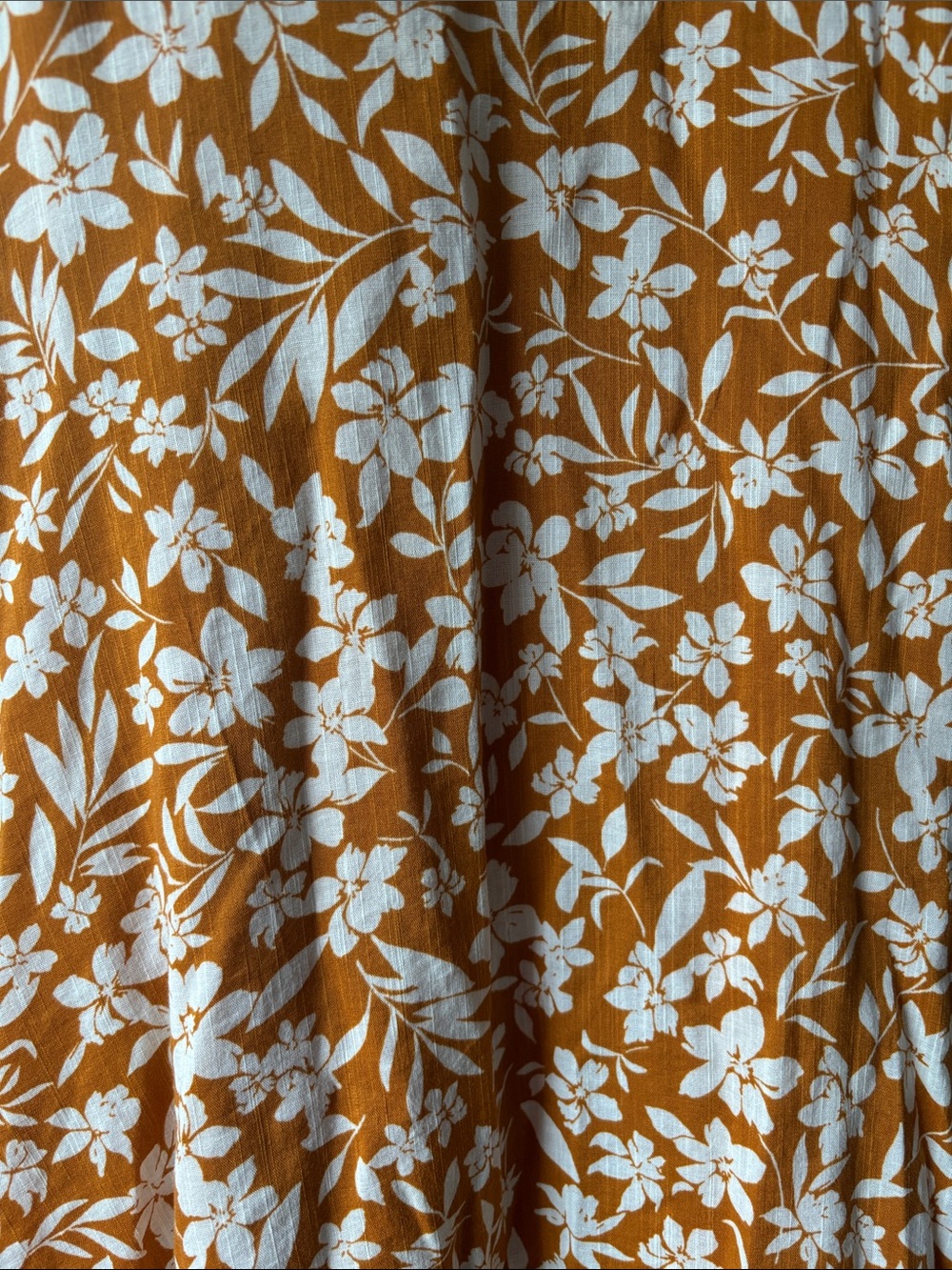 Floral Ruffle Off-Shoulder Dress in Mustard - Picture 2 of 6